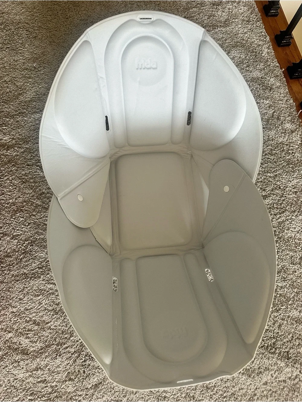 FridaBaby Portable Infant Bath Seat in Light Gray